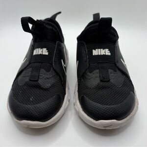 Nike Flex Runner Toddler Shoes Size 6C Black Slip On Sneakers Kids